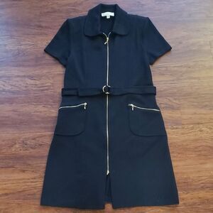 Vintage St. John Black Gold Workcore Professional Chic Feminine Trendy Size 10